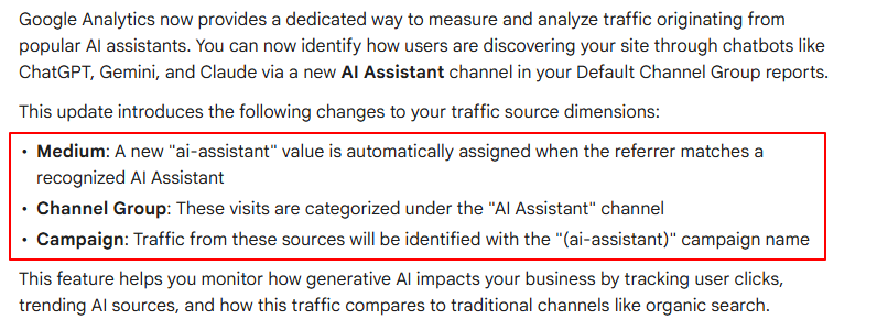 Track AI Referrals with Google Analytics AI Assistant
