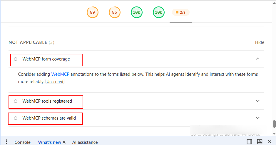 WebMCP Tool Registrations for Better Agentic Browsing Results