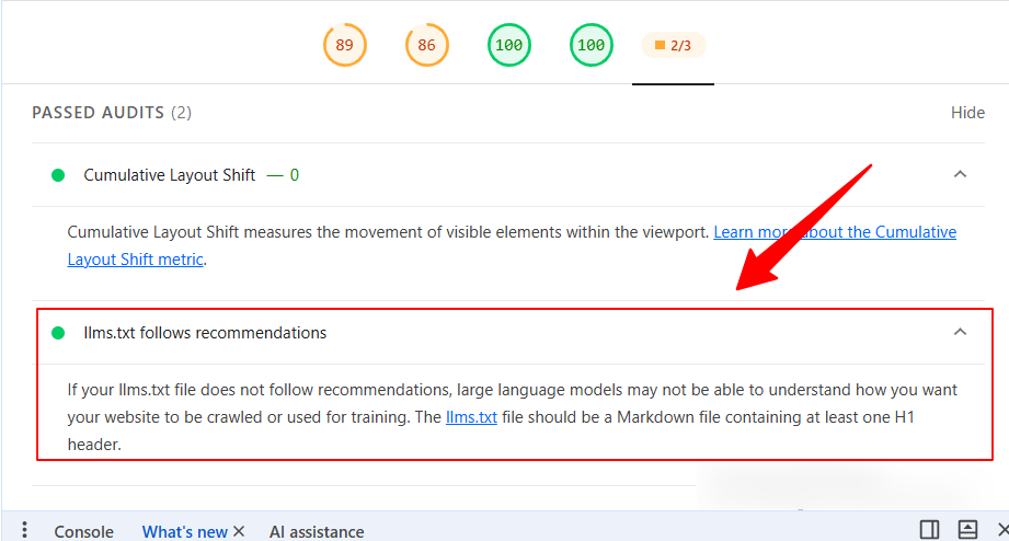 llms.txt Verification in Agentic Browsing