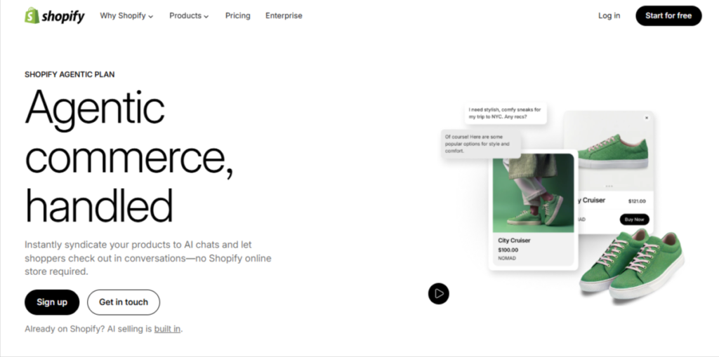 Shopify Agentic Commerce Protocol handle
