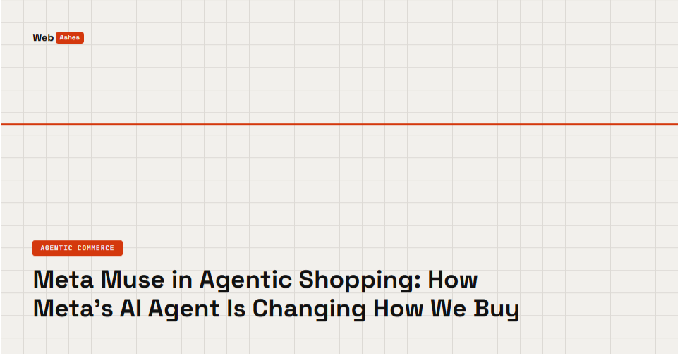 Meta Muse in Agentic Shopping: How Meta’s AI Agent Is Changing How We Buy